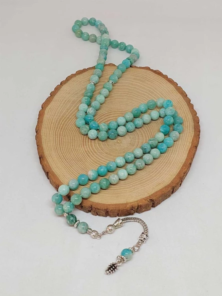 Amazonit Taşı Royal 99luk Tesbih 8mm (36600) - Resim 4