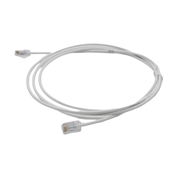 PATCH CORD  UTP CAT6 2 MT SLIM WHITE  (08F007) - Resim 2