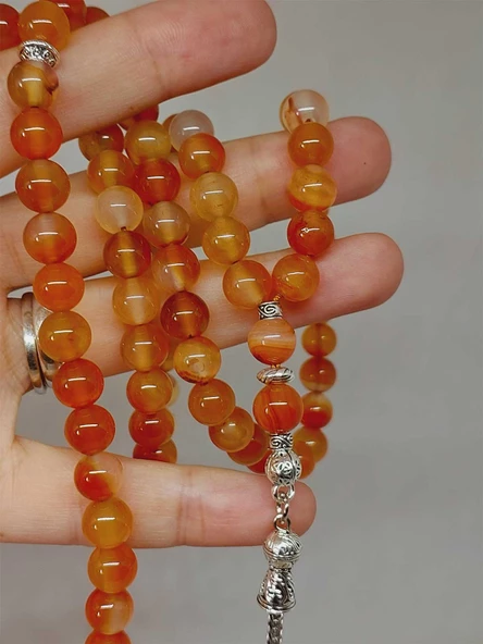 Akik Taşı 99luk Tesbih 8mm (24015) - Resim 2