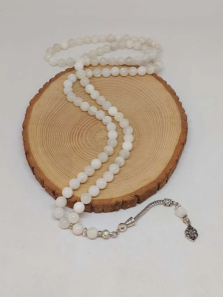 Ay Taşı 99luk Tesbih 8mm (9336) - Resim 4