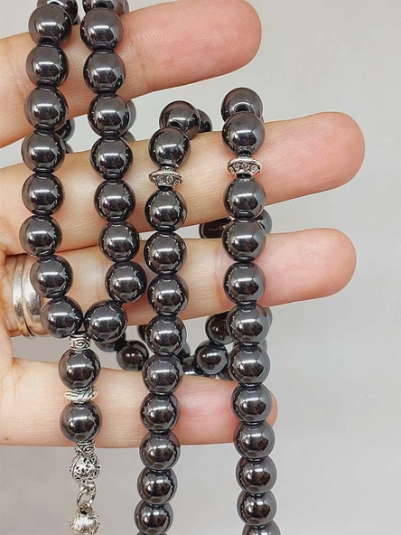 Hematit Taşı 99luk Tesbih 8mm (3614) - Resim 2