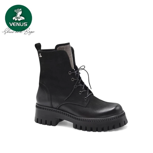VENÜS 2251815K TOPUKLU KALIN TABAN DERİ KADIN POSTAL BOT - 2