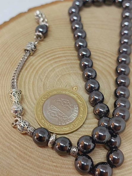 Hematit Taşı 99luk Tesbih 8mm (3614) - Resim 3