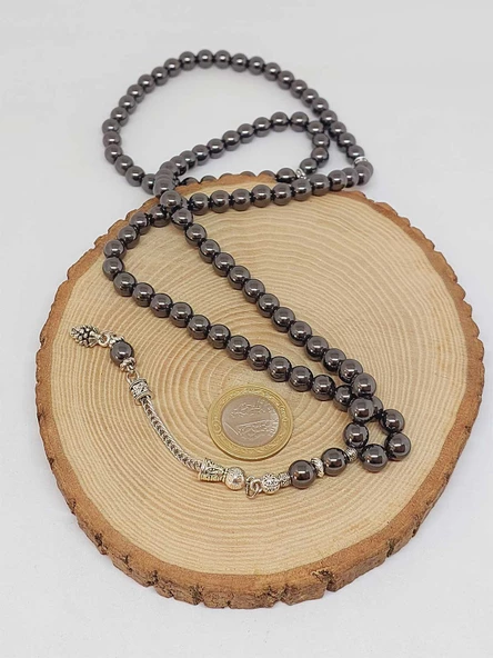 Hematit Taşı 99luk Tesbih 8mm (3614) - Resim 6