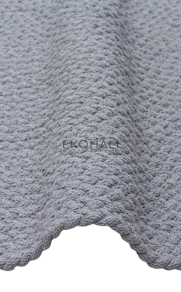 Patna Koleksiyonu Jüt Örgü Halı PTN 18 Grey - 3