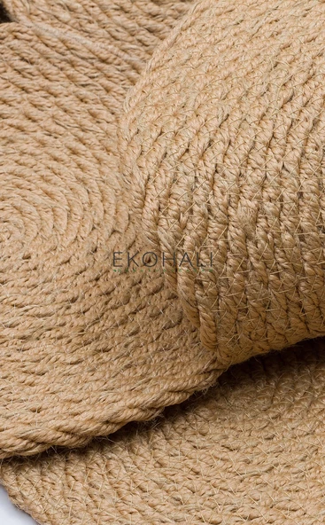 Patna Koleksiyonu Jüt Örgü Halı PTN 07 Jut Natural - 5