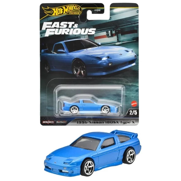 Hot Wheels Fast-Furious Premium Araba 1996 NISSAN 180SX TYPE X HNW46-HVR62