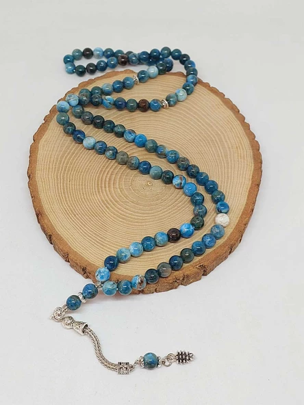 Apatit Taşı 99luk Tesbih 8mm (14290) - Resim 4