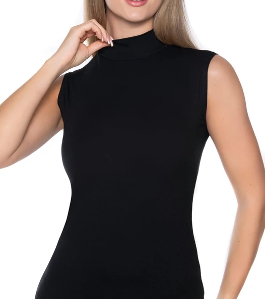 YILDIZ 2295 KADIN LİKRALI SIFIR KOL BALIKÇI YAKA ATLET 12 ADET - Resim 2