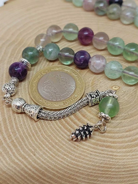 Florit Taşı 99luk Tesbih 8mm (4701) - Resim 3