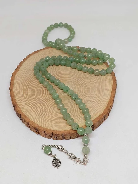 Aventurin Taşı Açık Renk 99luk Tesbih 8mm (17605) - Resim 4