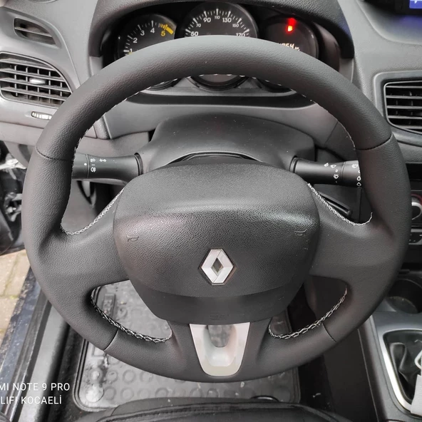 Renault Fluence Tuşsuz Araca Özel Direksiyon Kılıfı (DÜZ DERİ) - Resim 3