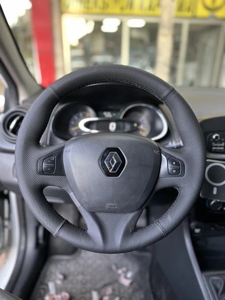 Renault Clio 4 Faz 1 2014-2017 Araca Özel Direksiyon Kılıfı (ARACINIZIN DİREKSİYONUYLA TEYİT EDİNİZ) ürün görseli