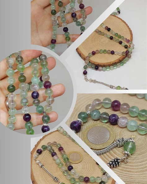 Florit Taşı 99luk Tesbih 8mm (4701) ürün görseli