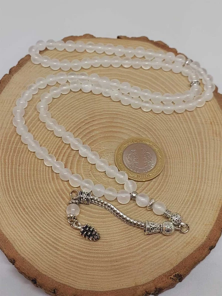 Selenit Taşı 99luk Tesbih 6mm (9833) - Resim 6