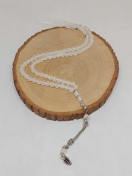 Selenit Taşı 99luk Tesbih 6mm (9833) - Resim 4