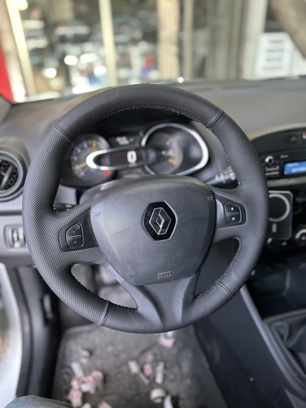 Renault Clio 4 Faz 1 2014-2017 Araca Özel Direksiyon Kılıfı (ARACINIZIN DİREKSİYONUYLA TEYİT EDİNİZ) - Resim 4