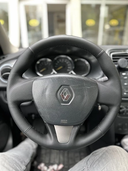 Renault Symbol 2015-2017 Araca Özel Direksiyon Kılıfı (SOFT NOKTA NAPPA) ürün görseli