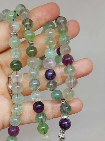 Florit Taşı 99luk Tesbih 8mm (4701) - Resim 2