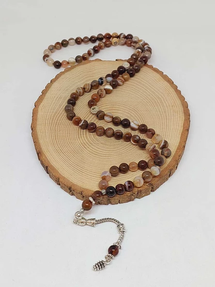 Akik Taşı 99luk Tesbih 8mm (24010) - Resim 4