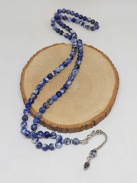 Sodalit Taşı Royal 99luk Tesbih 8mm (15374) - Resim 4