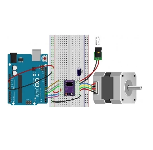 DRV8825 Step Motor Sürücü Modül Soğutucu 32 Adım 1.5A 3D Yazıcı Robot Cnc - Resim 6