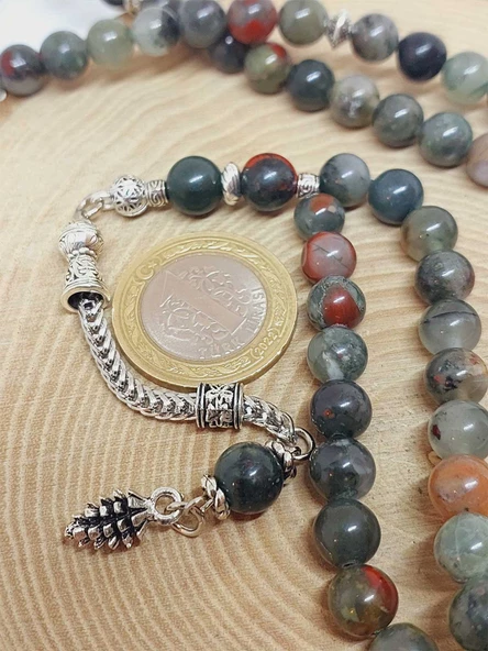 Kan Taşı 99luk Tesbih 8mm (1911) - Resim 3