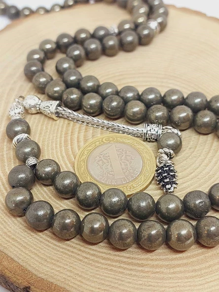 Pirit Taşı 99luk Tesbih 8mm (2916) - Resim 3