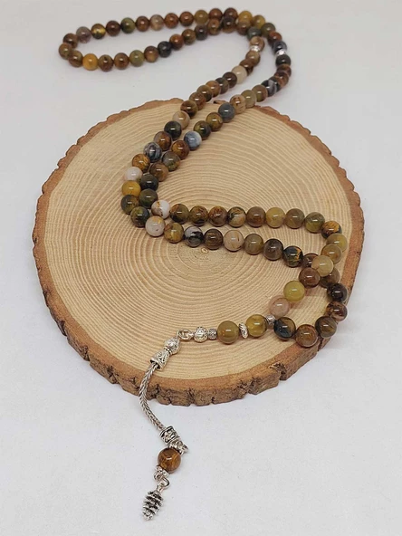 Pietersite Taşı 99luk Tesbih 8mm (23125) - Resim 4