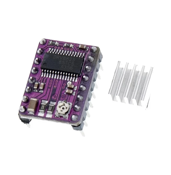 DRV8825 Step Motor Sürücü Modül Soğutucu 32 Adım 1.5A 3D Yazıcı Robot Cnc - Resim 2