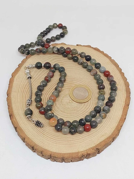 Kan Taşı 99luk Tesbih 8mm (1911) - Resim 6