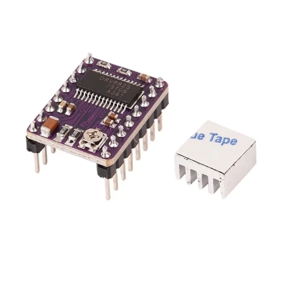 DRV8825 Step Motor Sürücü Modül Soğutucu 32 Adım 1.5A 3D Yazıcı Robot Cnc - Resim 3