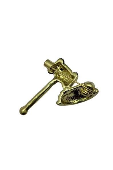 Adalet Tokmağı Broş - Resim 4