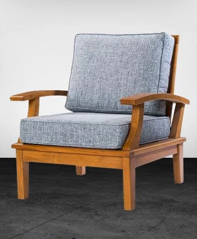 Berjer Zus304 Model90480 Balkon Teras Bahçe KOLTUK Doğal Kayın Ahşap Ayak ElYapım - 4