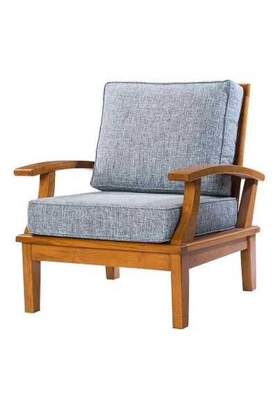 Berjer Zus304 Model90480 Balkon Teras Bahçe KOLTUK Doğal Kayın Ahşap Ayak ElYapım