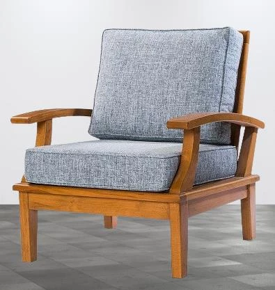 Berjer Zus304 Model90480 Balkon Teras Bahçe KOLTUK Doğal Kayın Ahşap Ayak ElYapım - 5