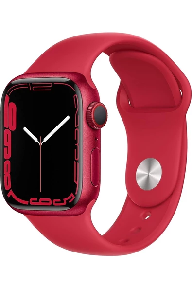 Apple  Watch 7 Gps + Cellular 41mm (product) Red Alüminyum Kasa (product) Red Spor Kordon Mkhv3tu/a