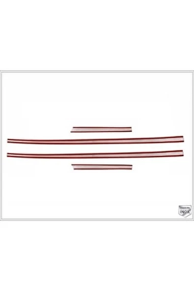 Skoda Octavia Krom Yan Kapı Koruma Çıtası 4 Kapı 2013-2019 PÇelik - Resim 4