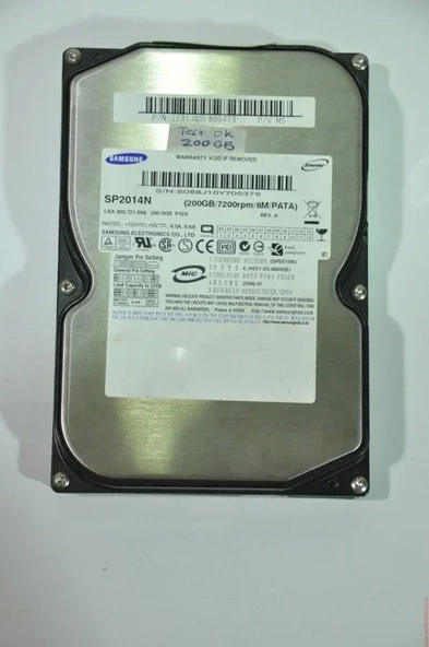 SAMSUNG IDE 200GB SP2014N 3.5'' 7200RPM HDD  2.EL ÜRÜN ürün görseli 1