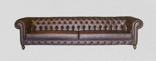 Koltuk Zus309 CHESTER Model90483 Kanepe Suni Deri Kumaş Ahşap Kayın Ayak El Yapım - 3