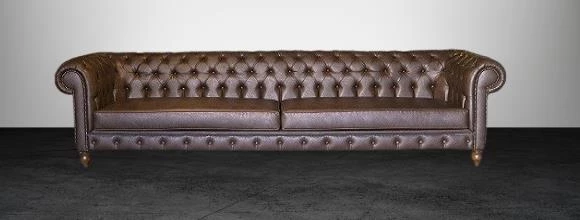 Koltuk Zus309 CHESTER Model90483 Kanepe Suni Deri Kumaş Ahşap Kayın Ayak El Yapım - 4