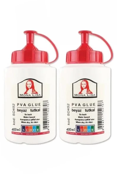 Beyaz Tutkal 500 gr 2 Adet Beyaz Mobilya Tutkalı 400 ml Ahşap Tutkalı Su Bazlı Çok Amaçlı Beyaz Tutkal