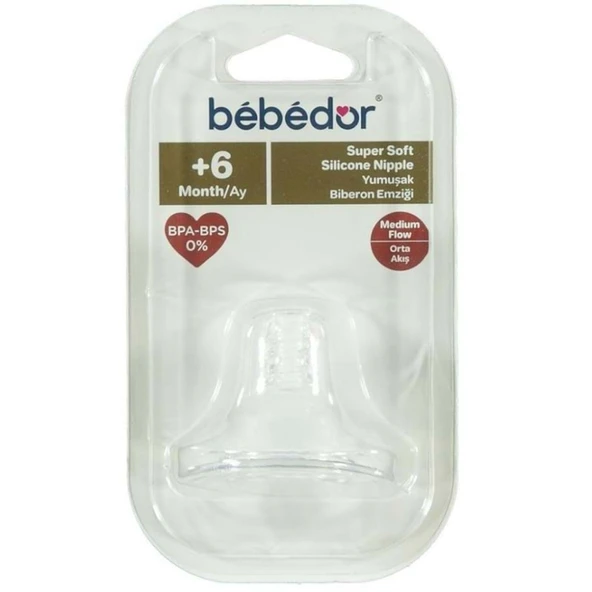 Bebedor Natural Genis Ağız Biberon Emziği +6 Ay (Kod:332) - 1