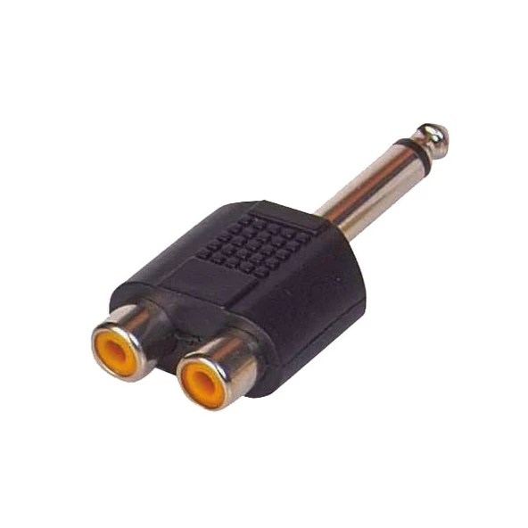 6.3 MM MONO ERKEK / 2 RCA DİŞİ ÇEVİRİCİ JACK (4593)