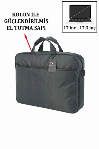 Case Club 17 inç Omuz Ve El Çantası Büyük Boy Omuz Askılı Hafif Su Geçirmez Kumaş - 8