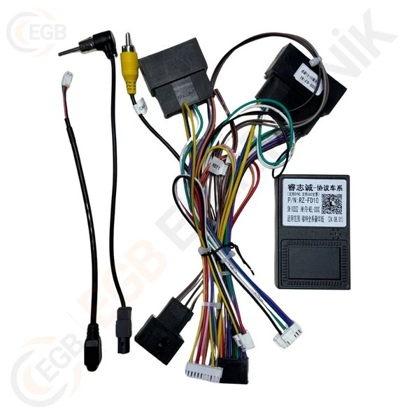 OTO TABLET ÇERÇEVE FORD COURIER 2020+ 9" SİYAH TAC-264 - Resim 3