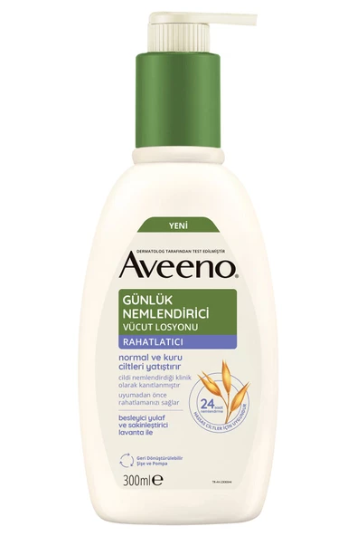 Aveeno Günlük Nemlendirici Vücut Losyonu Lavanta 300 ml - Resim 4