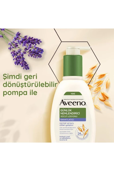 Aveeno Günlük Nemlendirici Vücut Losyonu Lavanta 300 ml - Resim 3