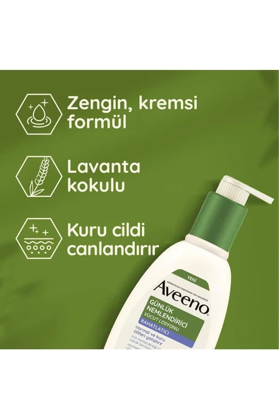 Aveeno Günlük Nemlendirici Vücut Losyonu Lavanta 300 ml - Resim 2