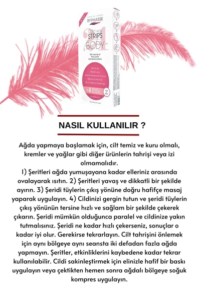 BYPHASSE Ağda Bandı Hassas Ciltler İçin Bacak & Vücut Bölgesi 24 adet - 3